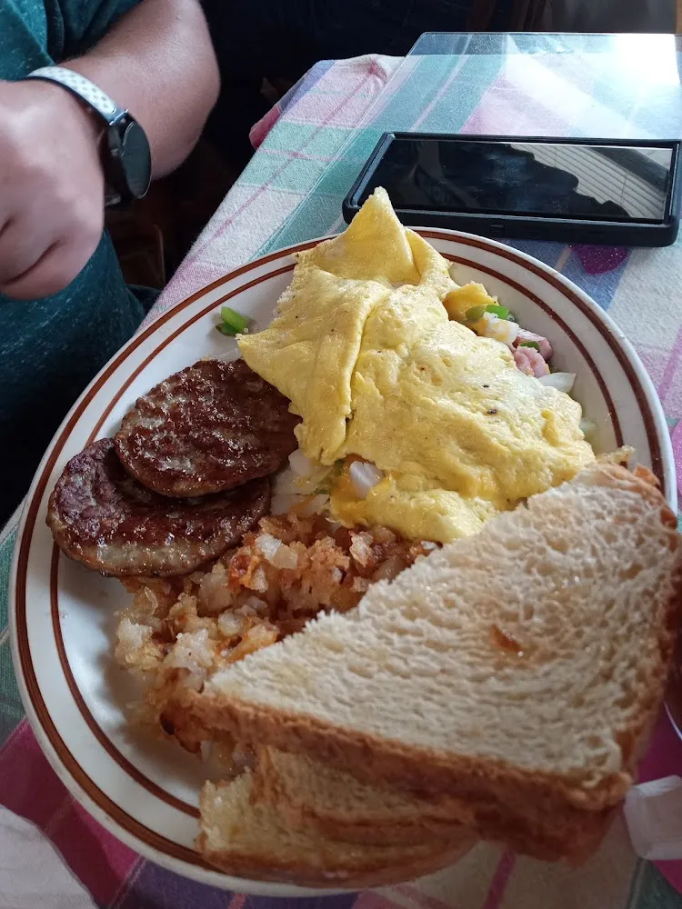 Omelet Sausage Toast